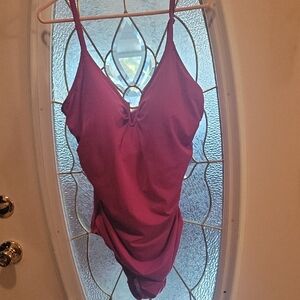 Time and Tru Red Pink One Piece